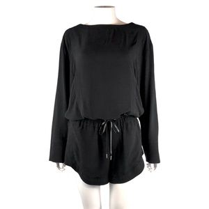 Helmut Lang Axio crepe back cutout romper